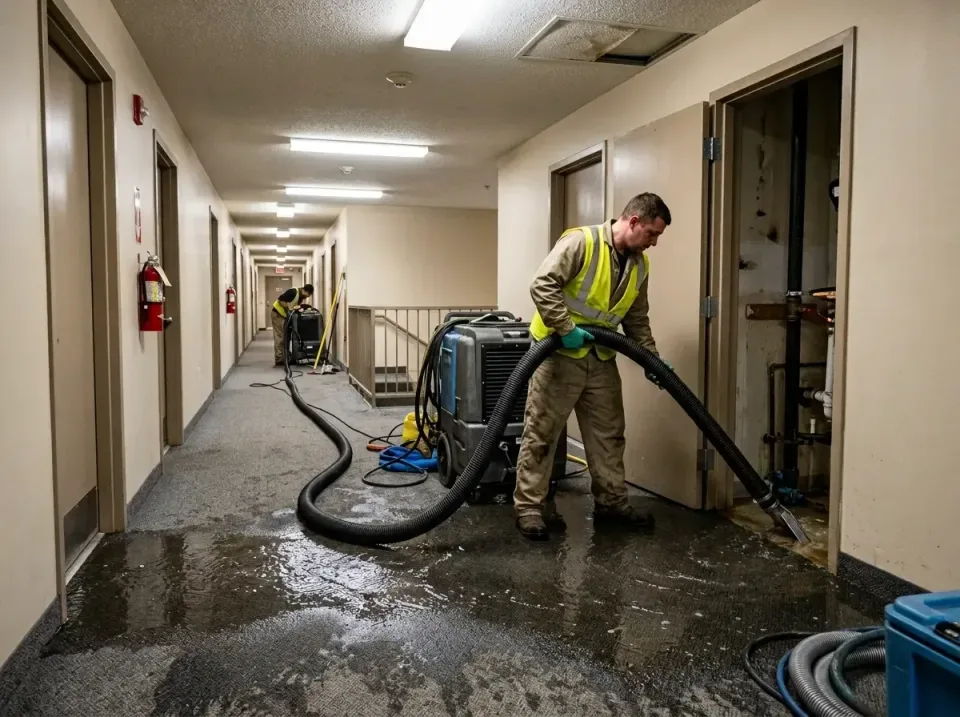 multi-unit-apartment-hallway-f-005 — frequently asked questions, Emergency Burst Pipe Water Extraction & Removal in Westmorl…